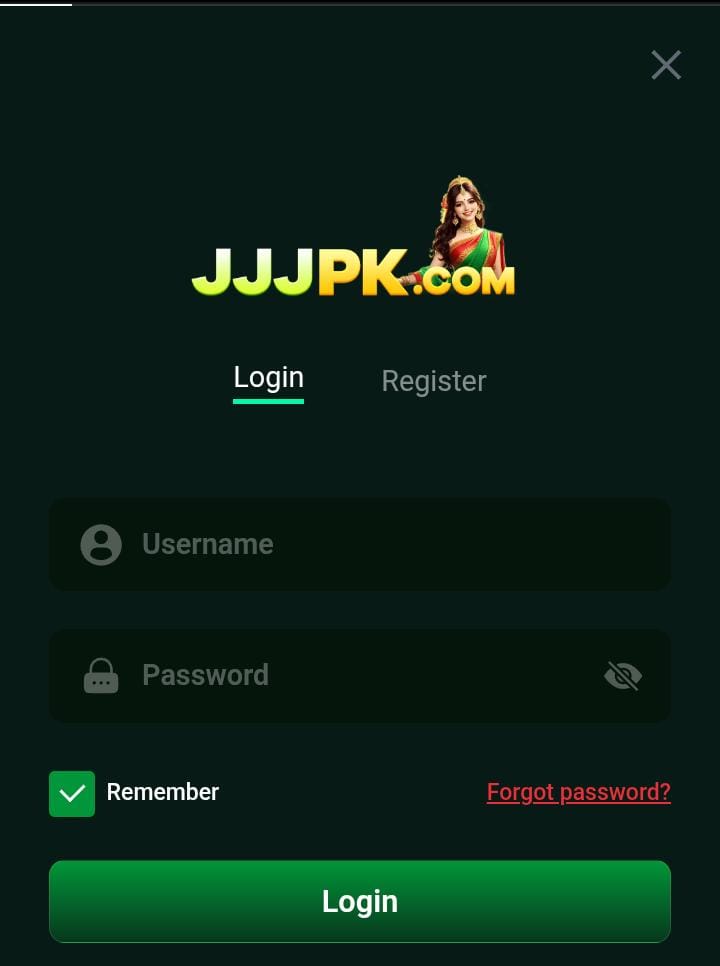 JJPK Game Register And Login