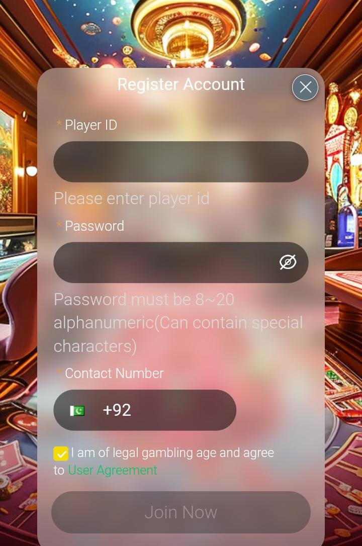 LuckBet7 Game Register And Login